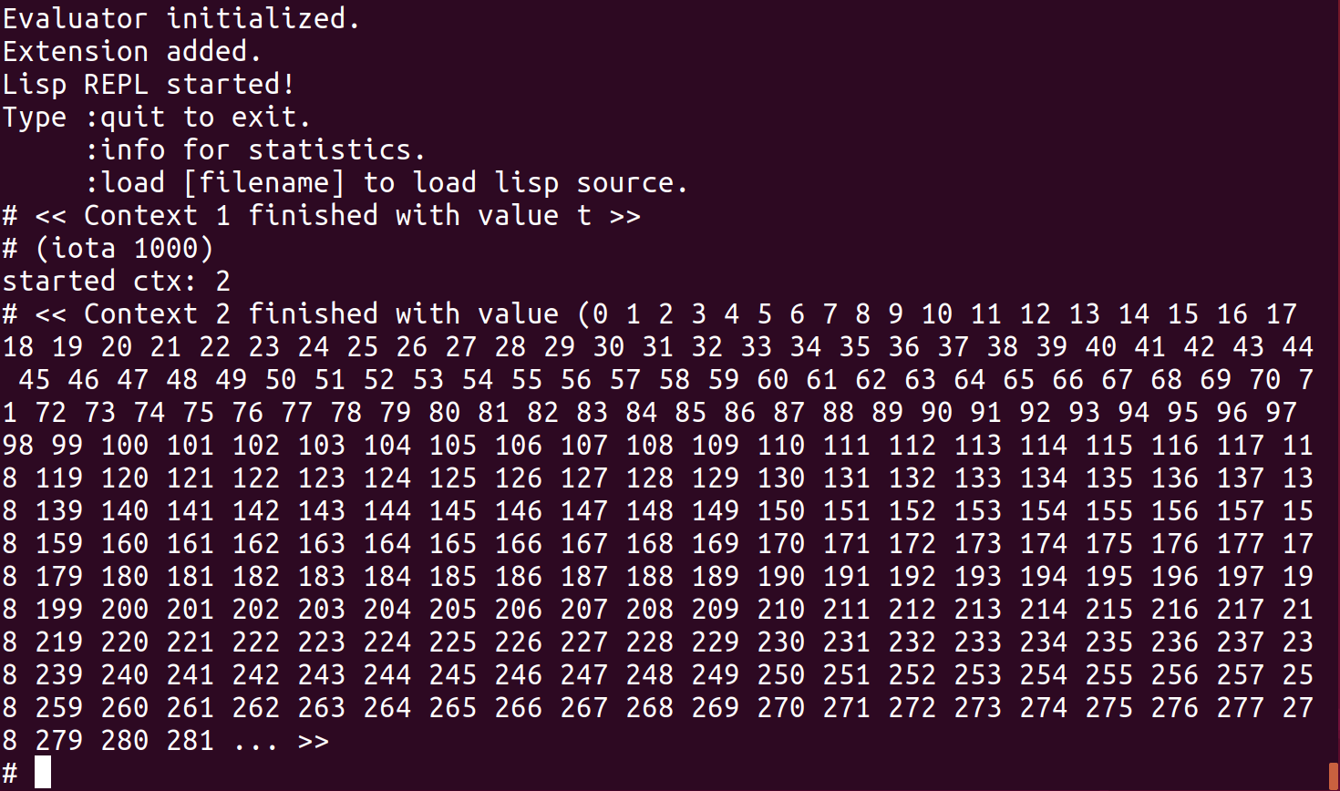 Done callback reporting result of computation